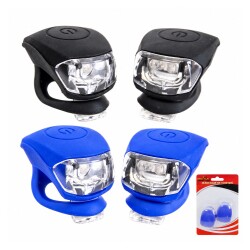 SİLİKONLU ÇAKAR FAR+STOP SETİ - LED'Lİ [PİL DAHİL] 762-2 - RECTUS