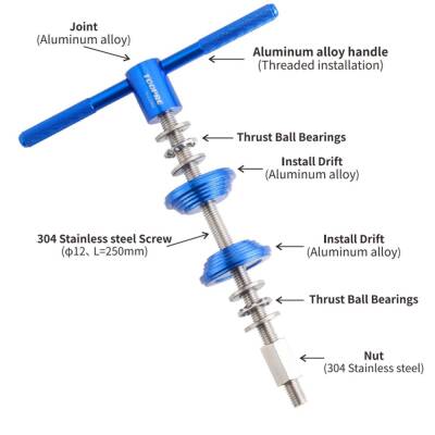 TOOPRE FURŞ VE PRESS-FİT ORTA YATAK SIKMA ANAHTARI PRO - 1