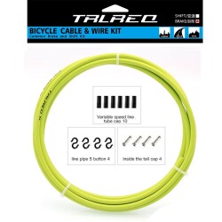 TRLREQ FREN TEL KABLO SETİ MTB ROAD 5MM - 2 Metre Kablo / 2 x MTB-ROAD Tel / 6 x Kapsül / 4 x Kanca / 4 x Tel Ucu - 6