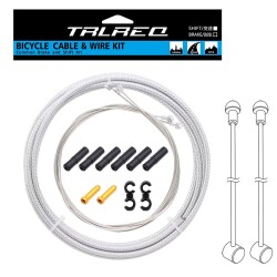 TRLREQ ÖRGÜLÜ FREN KABLO TEL SETİ - 2 Metre Kablo / 2 x Tel / 6 x Kablo Kapsül / 2 x Tel Ucu / 2 x Kanca - 2