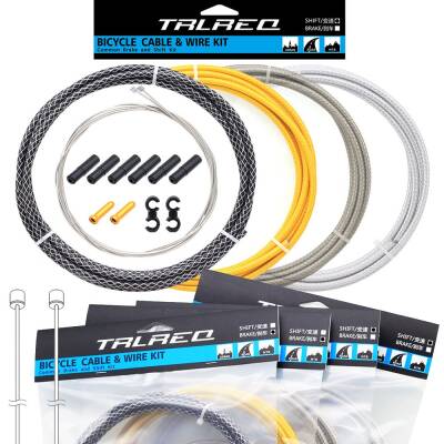 TRLREQ ÖRGÜLÜ VİTES KABLO TEL SETİ - 2 Metre Kablo / 2 x Tel / 6 x Kablo Kapsül / 2 x Tel Ucu / 2 x Kanca - 1