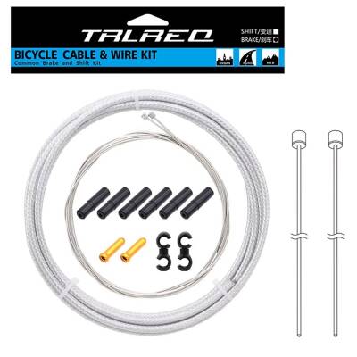 TRLREQ ÖRGÜLÜ VİTES KABLO TEL SETİ - 2 Metre Kablo / 2 x Tel / 6 x Kablo Kapsül / 2 x Tel Ucu / 2 x Kanca - 2