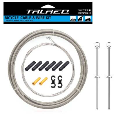 TRLREQ ÖRGÜLÜ VİTES KABLO TEL SETİ - 2 Metre Kablo / 2 x Tel / 6 x Kablo Kapsül / 2 x Tel Ucu / 2 x Kanca - 3