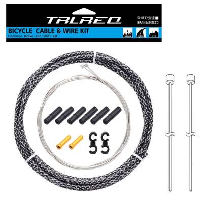TRLREQ ÖRGÜLÜ VİTES KABLO TEL SETİ - 2 Metre Kablo / 2 x Tel / 6 x Kablo Kapsül / 2 x Tel Ucu / 2 x Kanca - 5