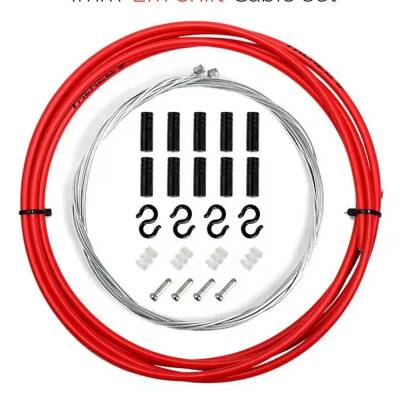 TRLREQ VİTES TEL KABLO SETİ 4MM - 2 Metre Kablo / 2 x Tel / 10 x Kapsül / 5 x Kanca / 4 x Silikon / 4 x Tel Ucu - 7