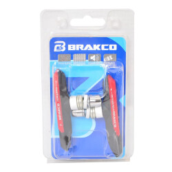V BRAKE FREN PABUCU - 4 MEVSİM [KIRMIZI / SİYAH] BRAKCO TAIWAN - 