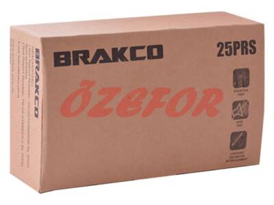 V BRAKE FREN PABUCU [70 MM] [KUTU / 25 ÇİFT] BRAKCO TAIWAN - 1
