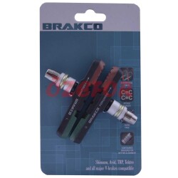 V BRAKE FREN PABUCU - ASİMETRİK - 3 RENKLİ [72 MM] BRAKCO TAIWAN - 1