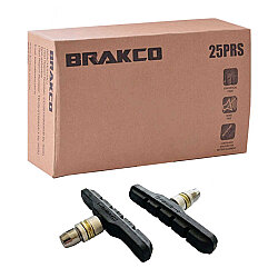 V BRAKE FREN PABUCU - ASİMETRİK [72 MM] [KUTU / 25 ÇİFT] BRAKCO TAIWAN - 