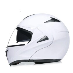 VRT - ÇENE AÇILIR VİZÖRLÜ KASK [MD-808] [BEYAZ] [S] - 