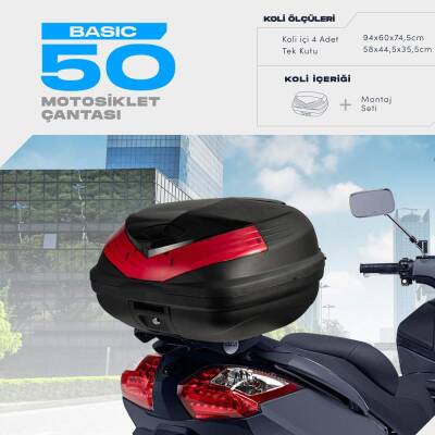 WOGEN 50 LİTRE BASİC MOTOSİKLET ÇANTASI - SİYAH - 1406 005 - 1