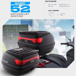 WOGEN 52 LİTRE BASİC MOTOSİKLET ÇANTASI - SİYAH - 1402 001 - 1