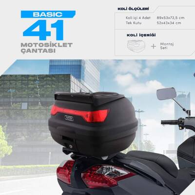 WOGEN 41 LİTRE BASİC MOTOSİKLET ÇANTASI - SİYAH - 1405 001 - 1